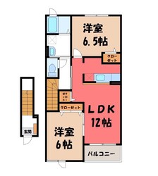 シェーヌ Ⅰの物件間取画像